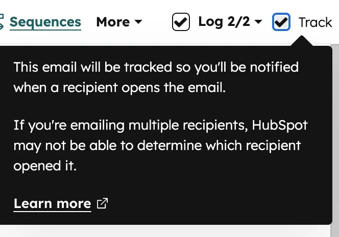 HubSpot Gmail E-Mail Tracking Benachrichtigung wenn Empfänger E-Mail öffnet
