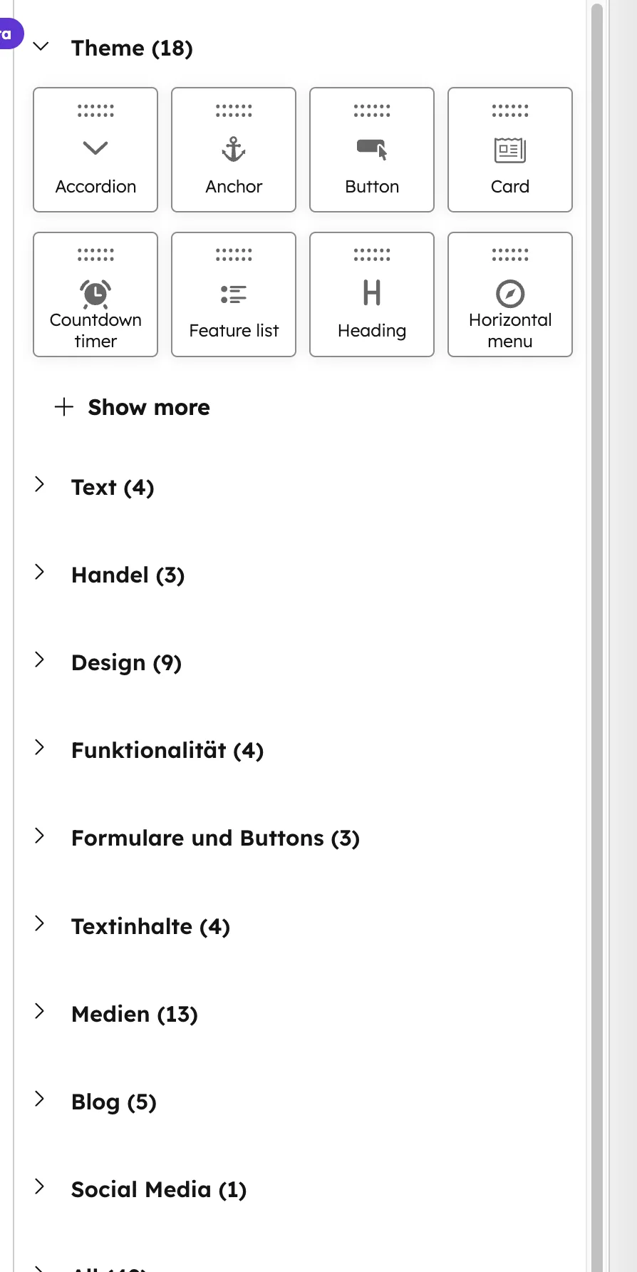 HubSpot Landingpage Module Sidebar Accordion Button Card Countdown Feature Heading