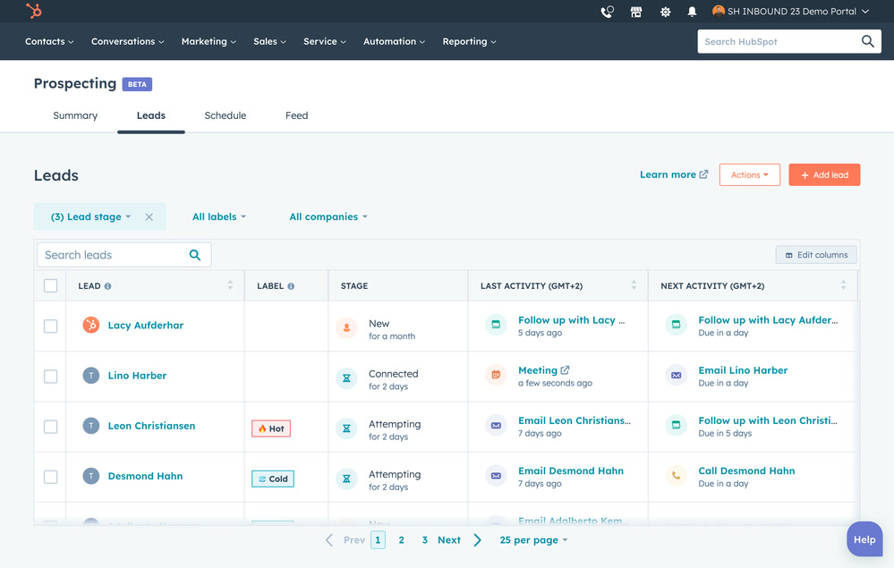 HubSpot Lead Management: Lead-Objekt mit Status, Pipeline und Kontaktzuordnung