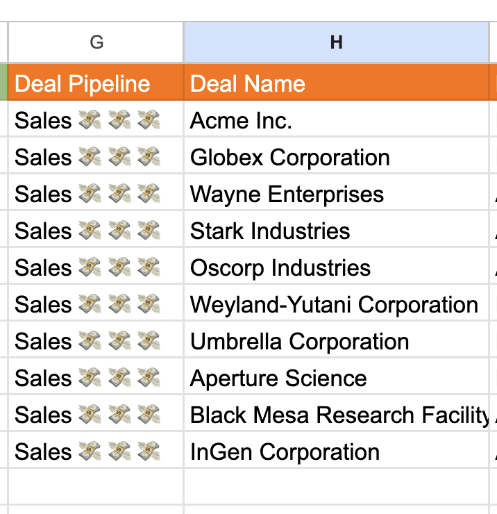 Deal Pipeline Import-Templates